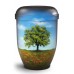 Hand Painted Biodegradable Cremation Ashes Urn – The tree that rises from the poppy field